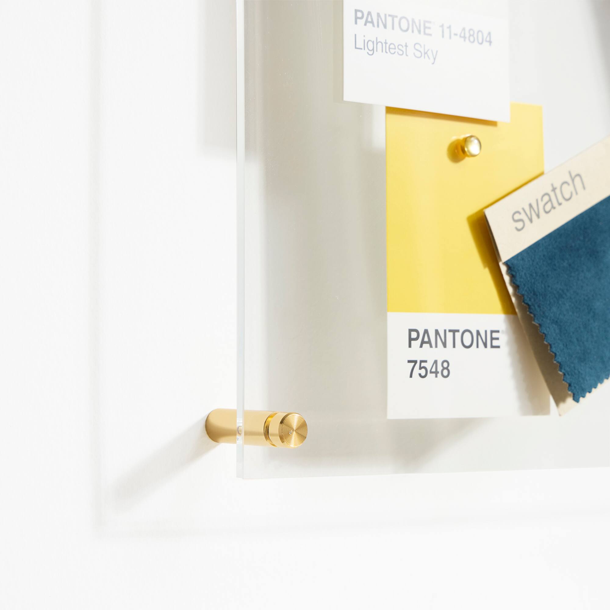 Wexel Art Easy Change Memo Board + Magnets with Gold Hardware